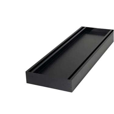 100 x 100 x 21mm Brushed Black Ezy Flow Tile Insert Grate - Nuvio - MS - 21TIG - B - Floor Grates