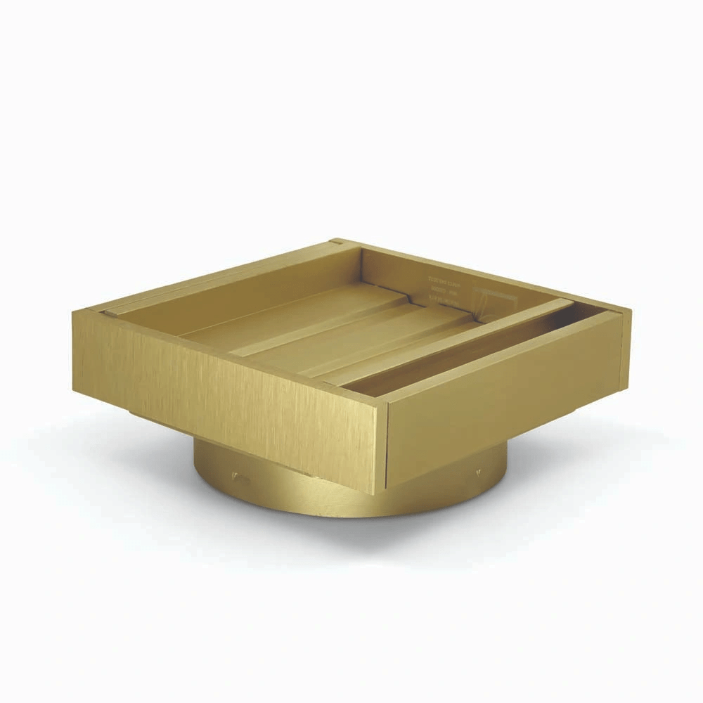100 x 100 x 21mm Brushed Gold Ezy Flow Guard Floor Waste Insert — Default Title