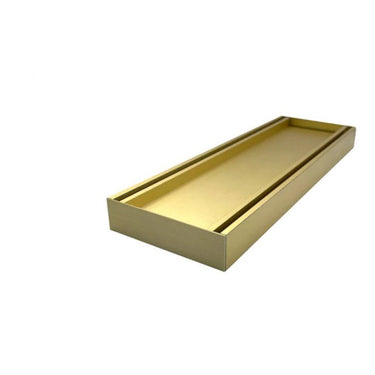 100 x 100 x 21mm Brushed Gold Ezy Flow Tile Insert Grate - Nuvio - MS - 21TIG - G - Floor Grates