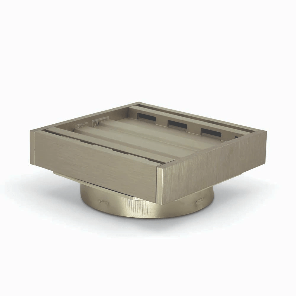 100 x 100 x 21mm Brushed Nickel Ezy Flow Guard Floor Waste Insert — Default Title