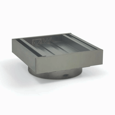 100 x 100 x 21mm Gun Metal Ezy Flow Guard Floor Waste Insert - Nuvio - MS - EFTIG21FW - GM - Drains