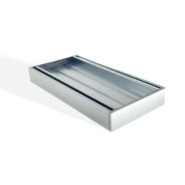 100 x 100 x 26mm Brushed Silver Ezy Flow Tile Insert Grate — Default Title