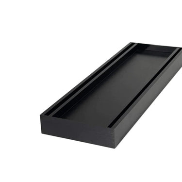 100 x 100 x 35mm Brushed Black Ezy Flow Tile Insert Grate - Nuvio - Floor Grates