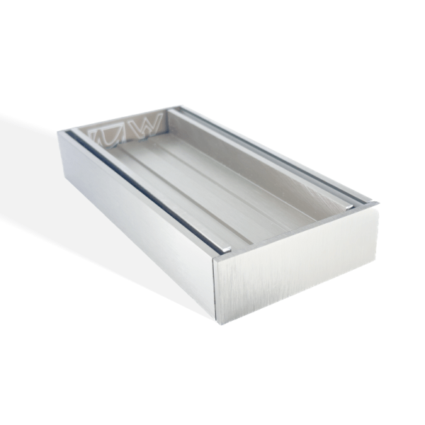 100 x 100 x 35mm Brushed Nickel Ezy Flow Tile Insert Grate — Default Title