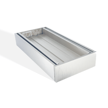 100 x 100 x 35mm Brushed Nickel Ezy Flow Tile Insert Grate - Nuvio - MS - 35TIG - N - Floor Grates