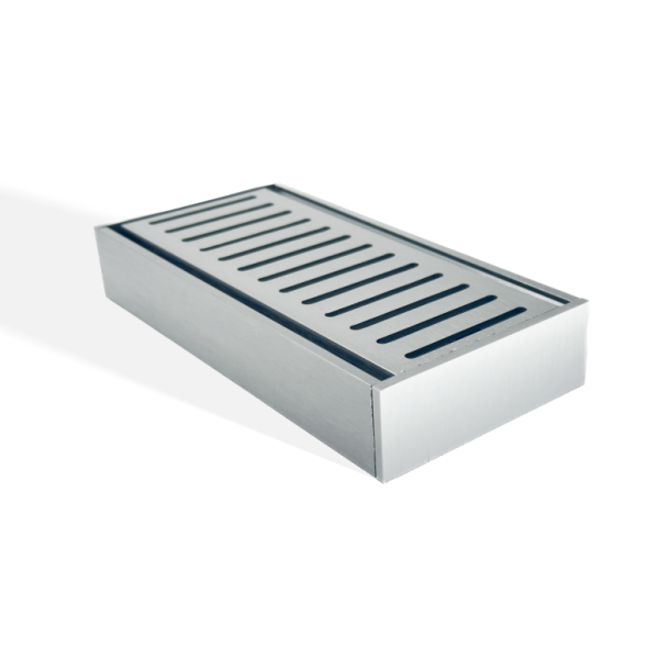100 x 100 x 35mm Brushed Silver Ezy Flow Floor Grate — Default Title