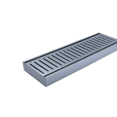 100 x 100 x 35mm Brushed Silver Ezy Flow Floor Grate - Nuvio - MS - 35GRT - S - Floor Grates
