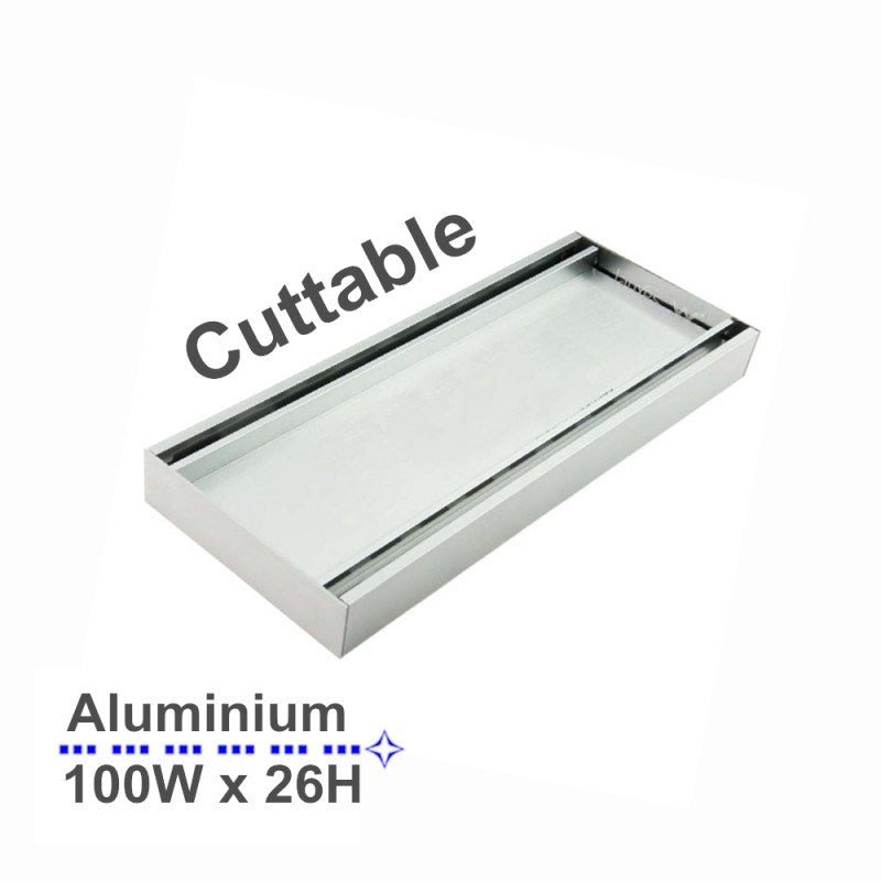 100 x 100 x 26mm Chrome Gold Tile Insert Grate — Default Title