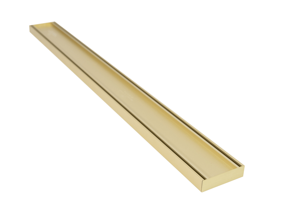 100 x 100 x 26mm Matte Yellow Gold Tile Insert Grate — Default Title