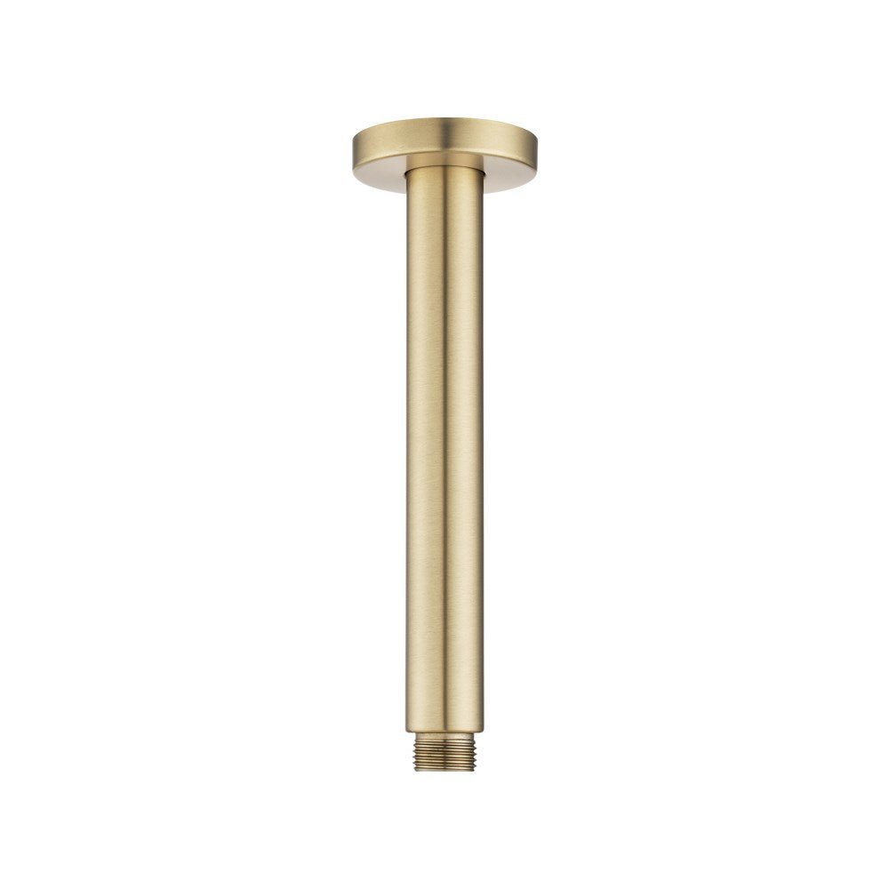 200mm Light Brushed Brass Ceiling Shower Arm — Default Title