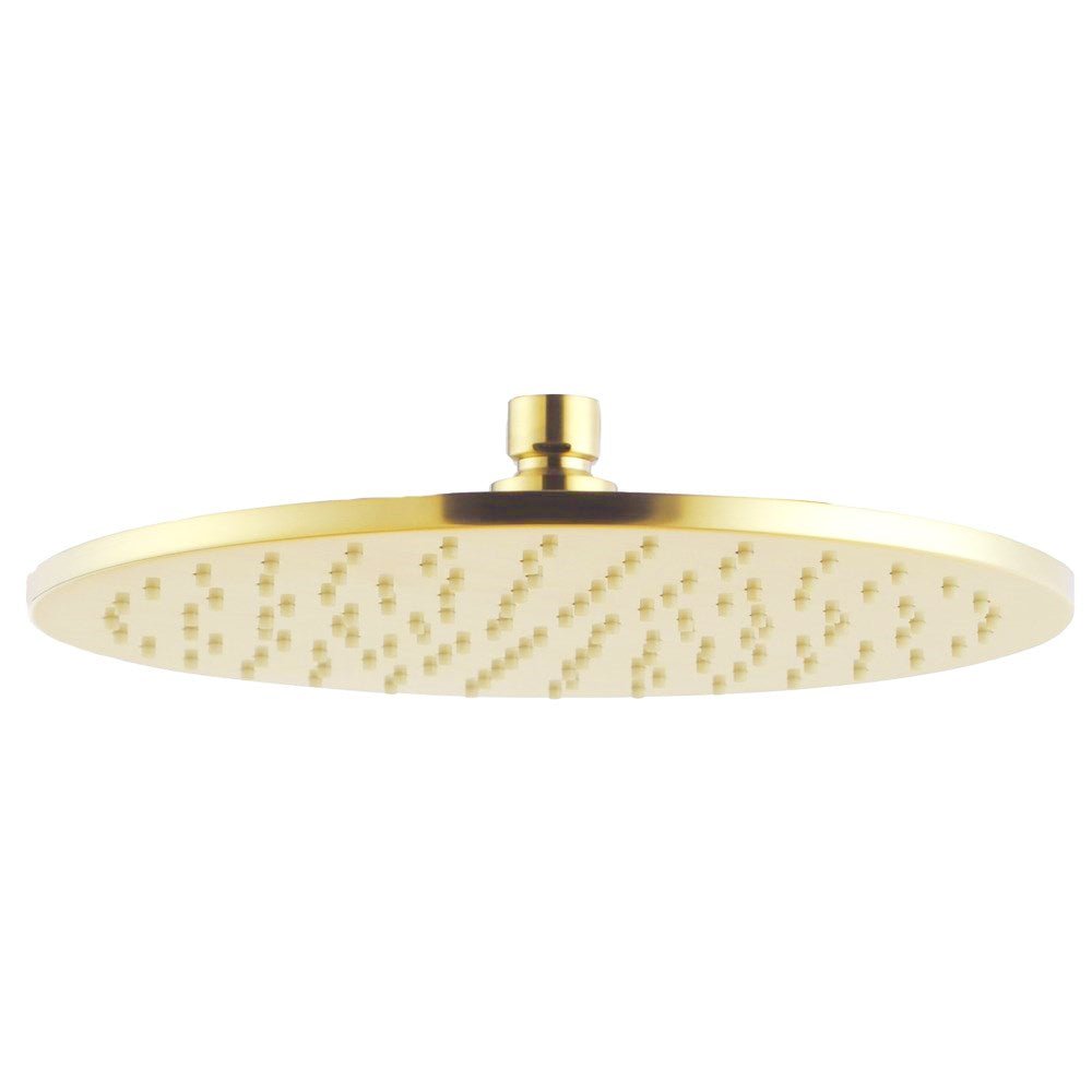 250mm Light Brushed Brass Shower Head — Default Title