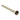 400mm Light Brushed Brass Ceiling Shower Arm - Nuvio - LBG0120.SA - Shower Arm