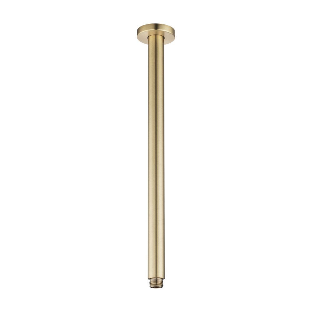 400mm Light Brushed Brass Ceiling Shower Arm — Default Title