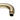 400mm Light Brushed Brass Wall Shower Arm - Nuvio - LBG0108.SA - Shower Arm