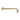 400mm Light Brushed Brass Wall Shower Arm - Nuvio - LBG0108.SA - Shower Arm