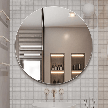 70cm Round Pencil - Edge Mirror - Nuvio - BIM - 70RD - Mirror