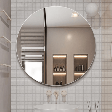 90cm Round Pencil - Edge Mirror - Nuvio - BIM - 90RD - Mirror