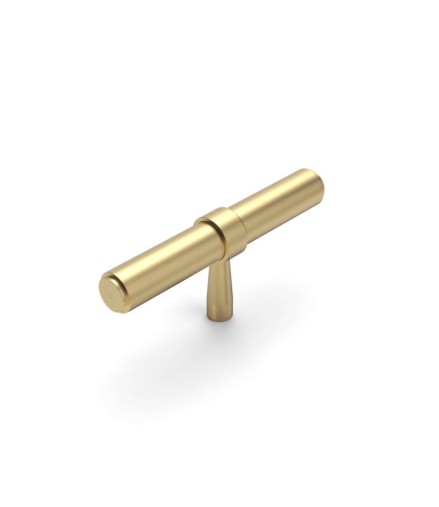 Astor Handle — 80mm / Brushed Brass