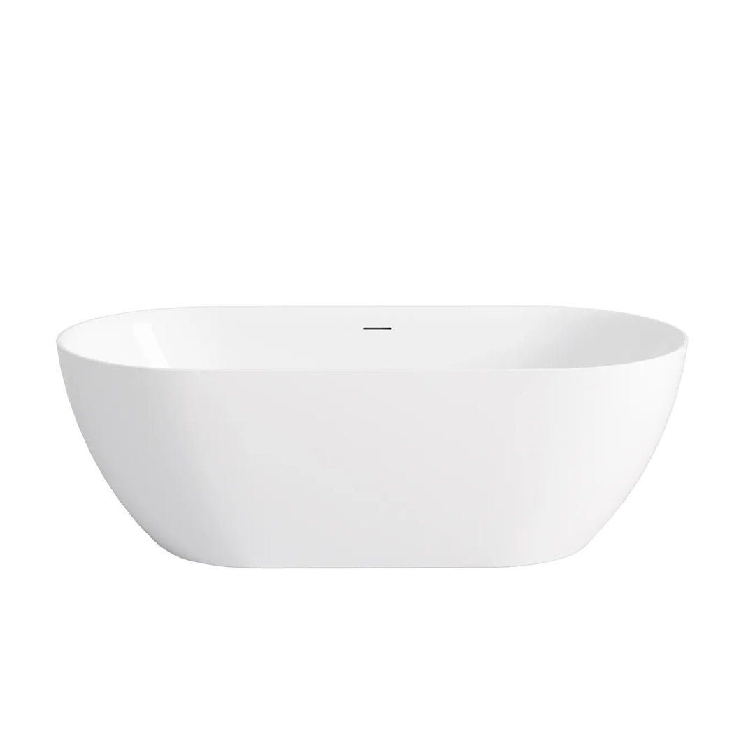 Attica Manolo 1400 Gloss White Bath with Overflow — Default Title