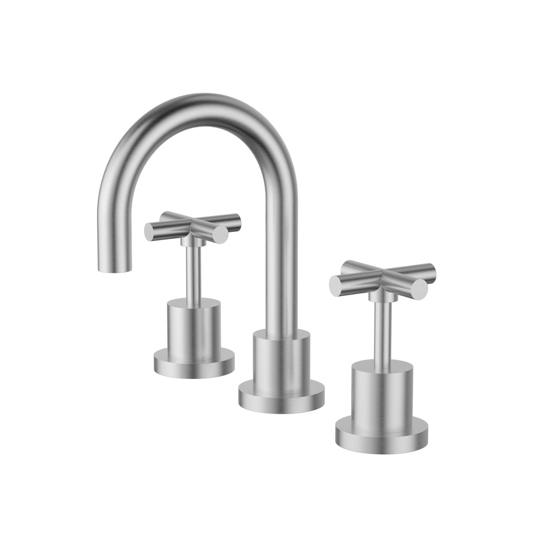 Basin Tap Set Chrome — Brushed Nickel