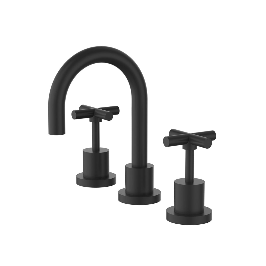 Basin Tap Set Chrome — Matt Black