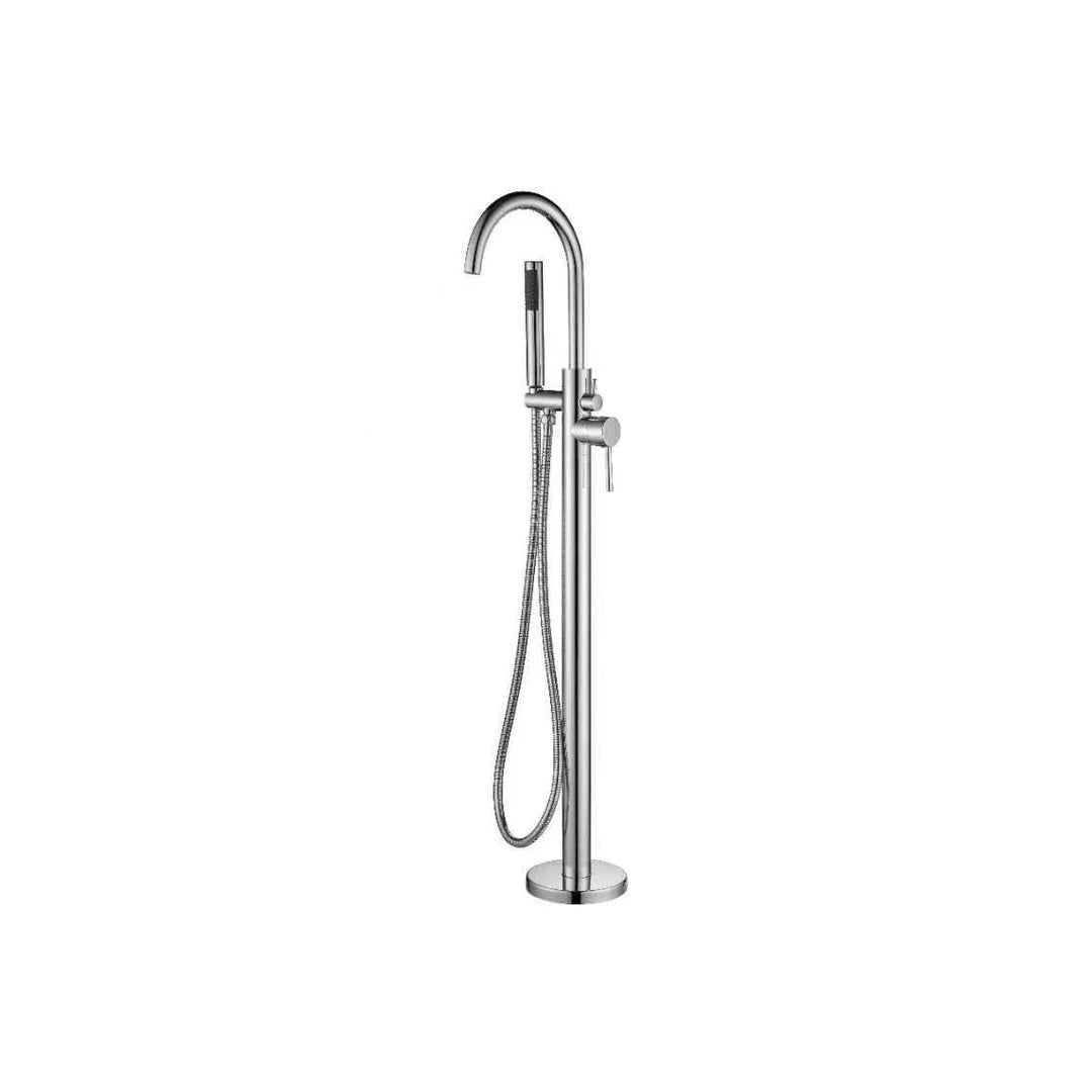 Otus Free Standing Bath Mixer With Hand Shower — Chrome