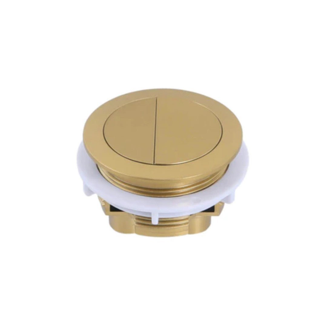Brushed Gold Round Toilet Button — Default Title
