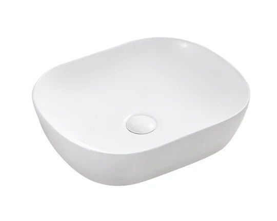 Chur 46 Counter-top Round-edged Square Basin - Matte White — Default Title
