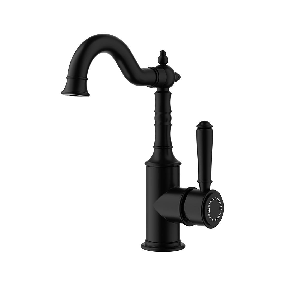 Clasico Basin Mixer — Matte Black