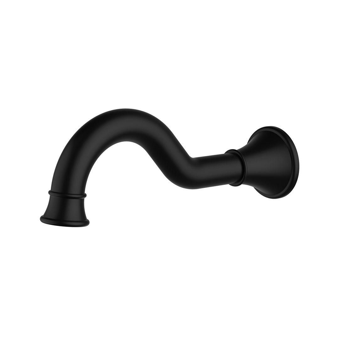 Clasico Bath Spout — Matt Black
