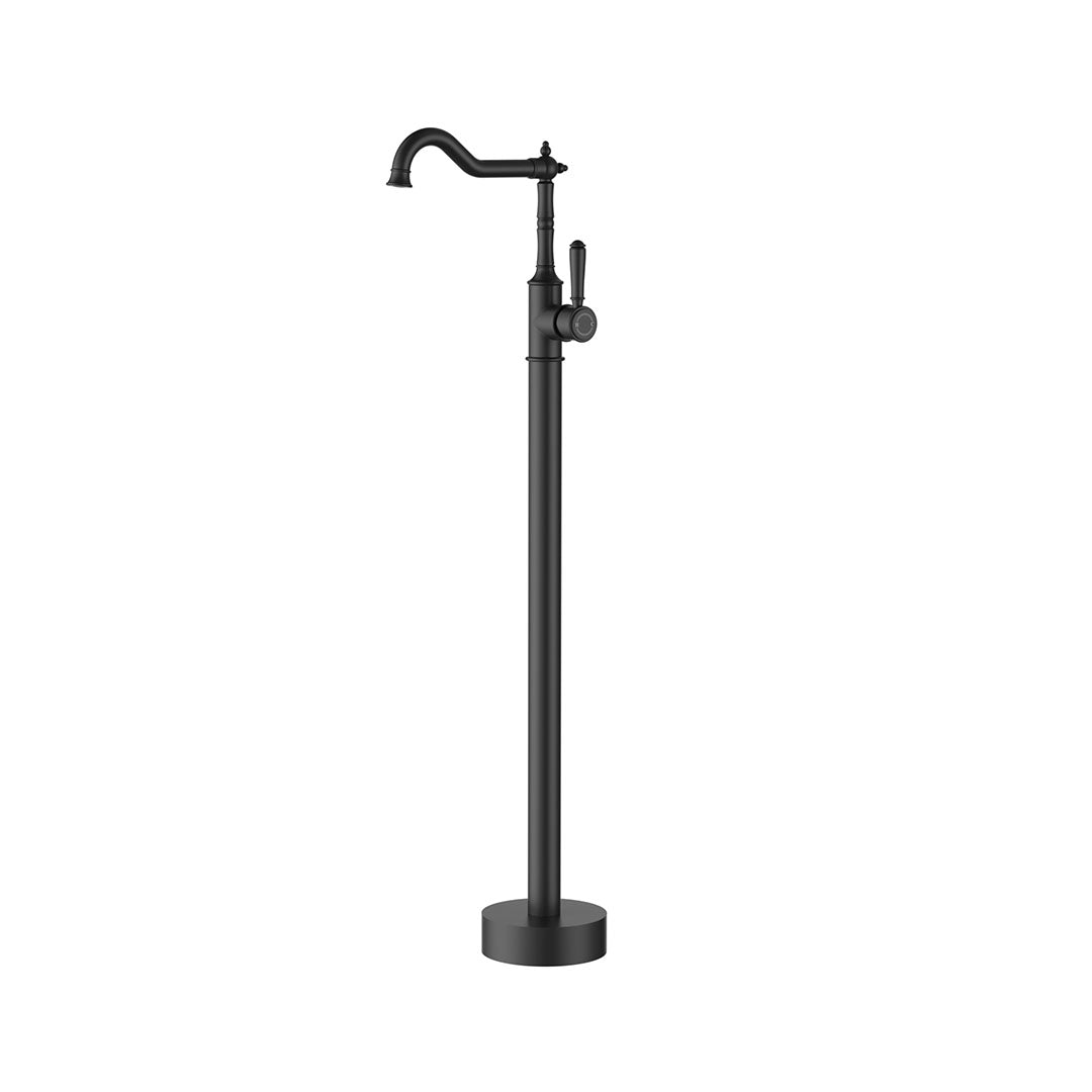 Clasico Free Standing Bath Mixer — Matte Black