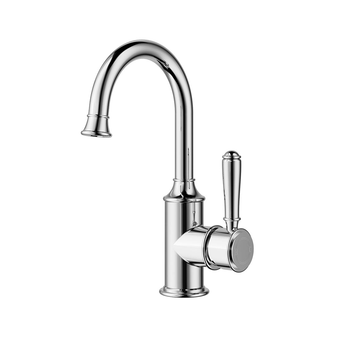 Clasico Gooseneck Basin Mixer — Chrome