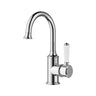 Clasico Gooseneck Basin Mixer With Ceramic Handle -Chrome- Nuvio-HYB868-201A-Basin Mixer