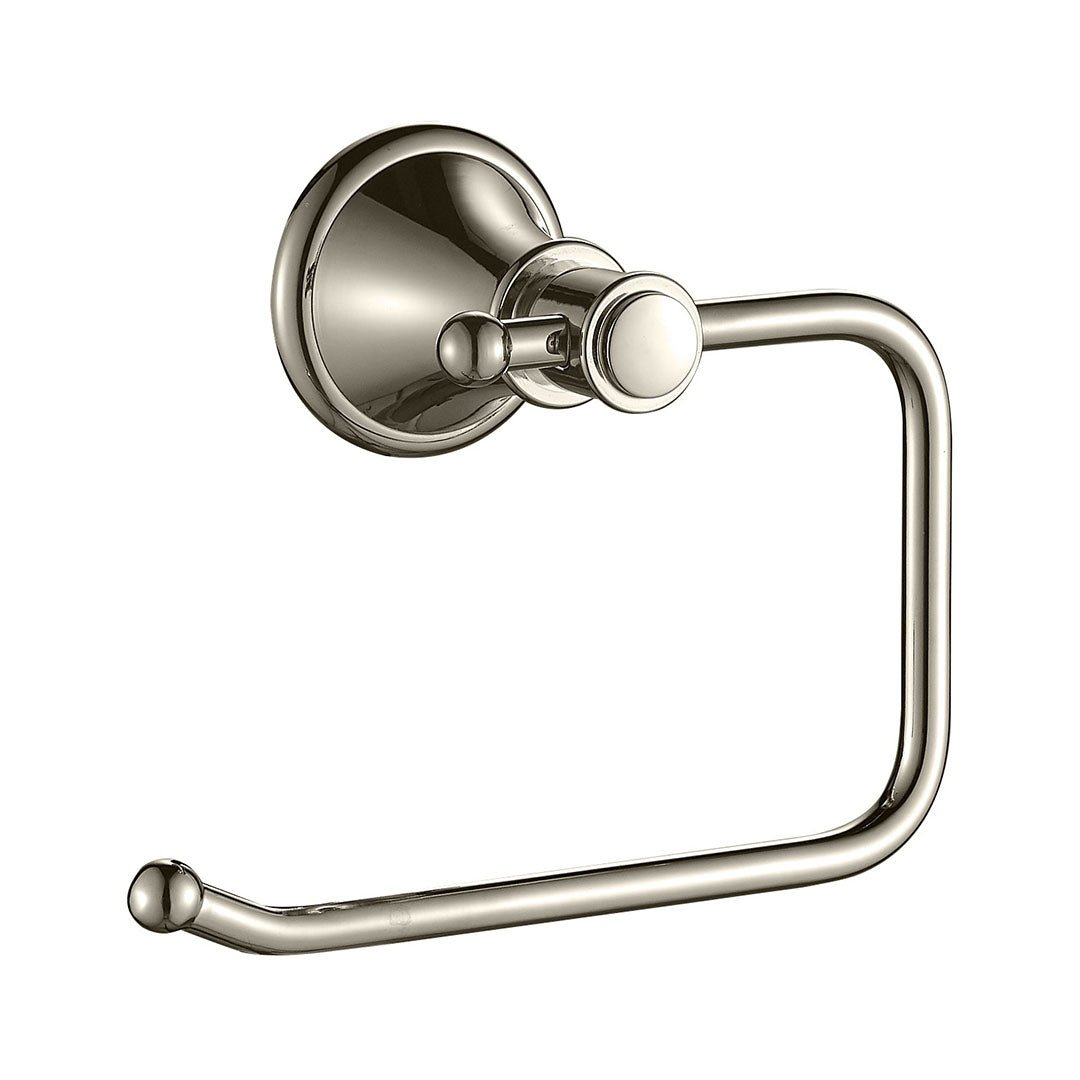 Clasico Toilet Roll Holder — Brushed Nickel
