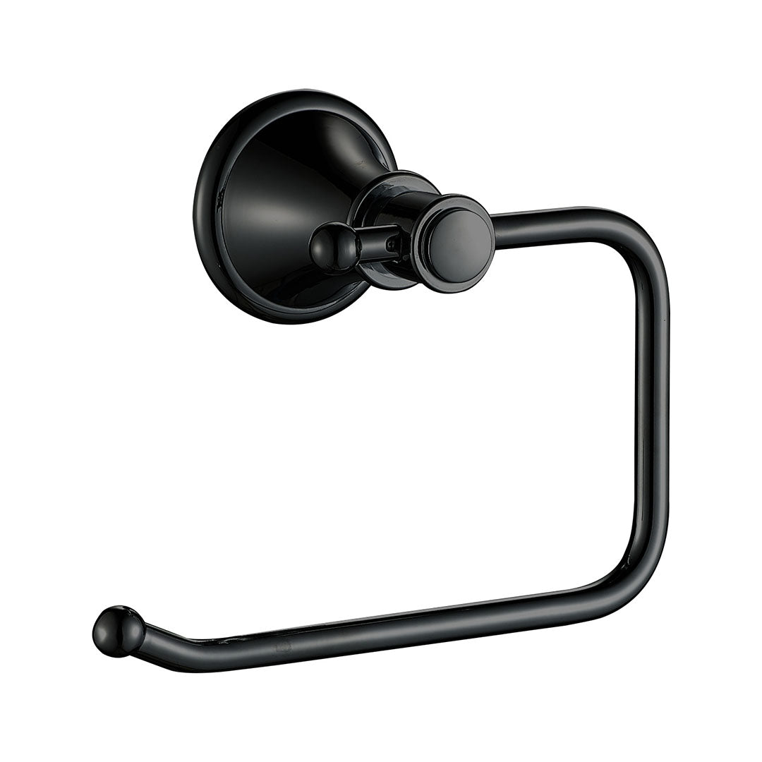 Clasico Toilet Roll Holder — Matte Black