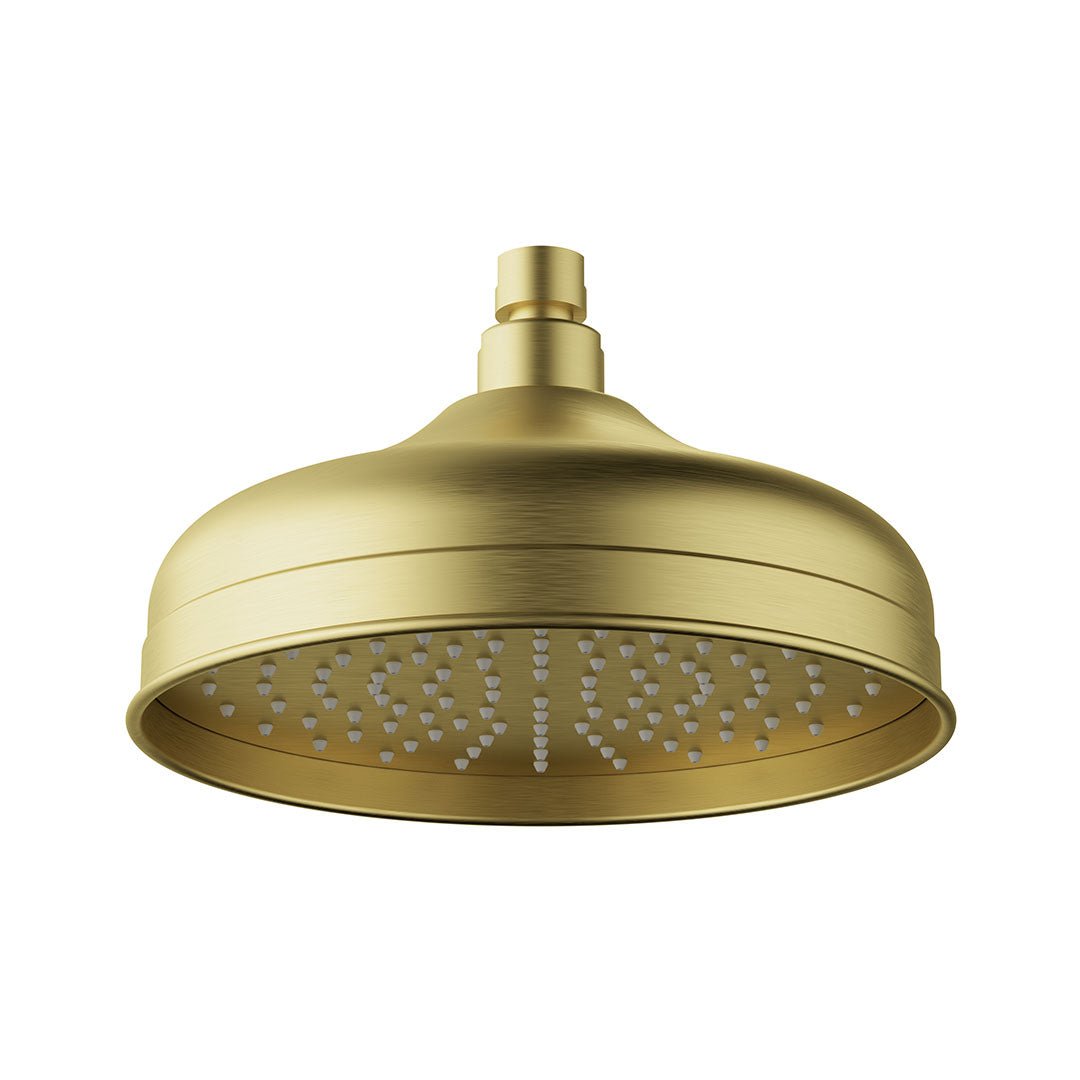 Clasico Shower Head 220mm — Brushed Gold