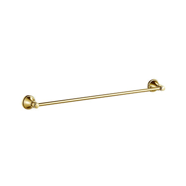 Clasico Single Towel Rail 600mm -Brushed Gold- Nuvio-66501-600-BG-Towel Rail