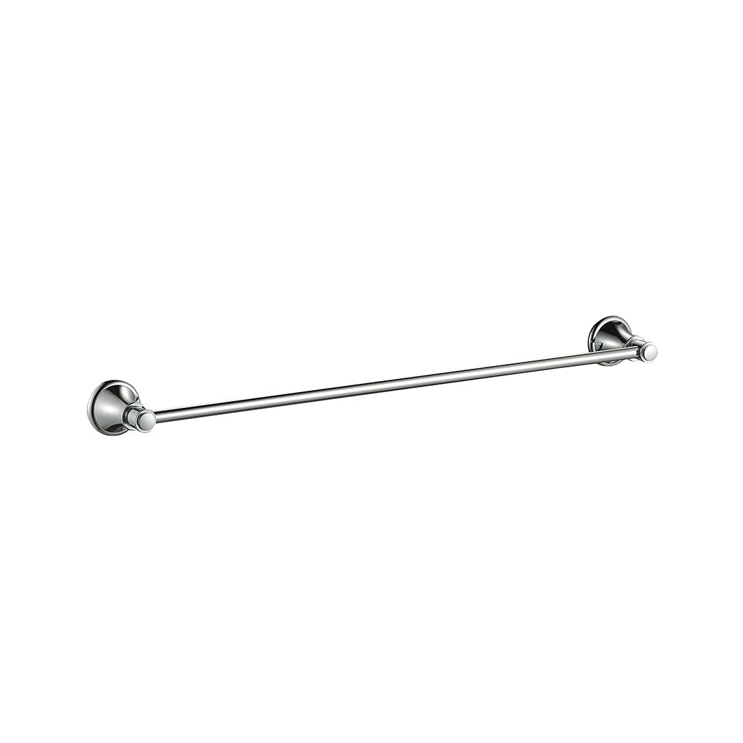 Clasico Single Towel Rail 800mm — Chrome