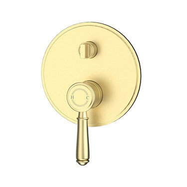 Clasico Wall Mixer With Diverter Trim Kit -Brushed Gold- Nuvio-HYB868-501TK-BG-Wall Mixer