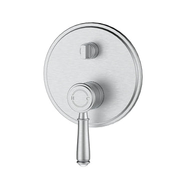 Clasico Wall Mixer With Diverter Trim Kit -Brushed Nickel- Nuvio-HYB868-501TK-BN-Wall Mixer