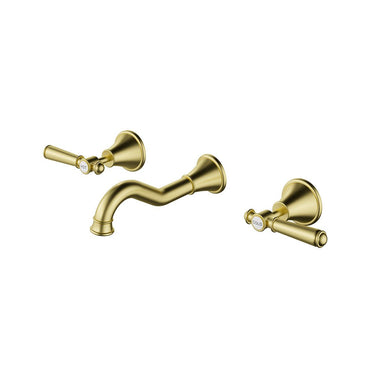 Clasico Wall Set -Brushed Gold- Nuvio-PCK90NZ01-BG-Basin Mixer