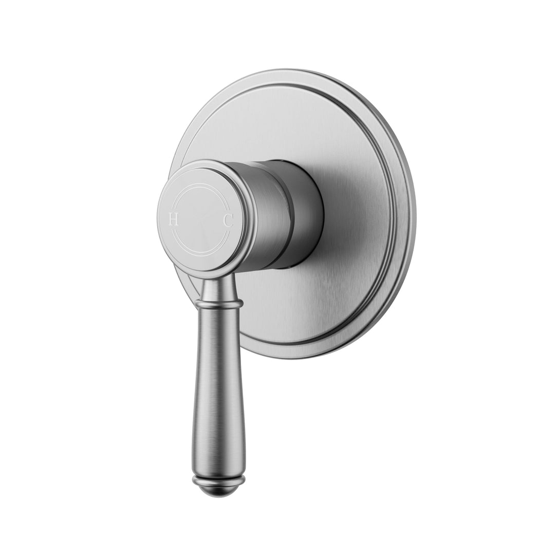 Clasico Wall Set With Ceramic Handle — Brushed Nickel