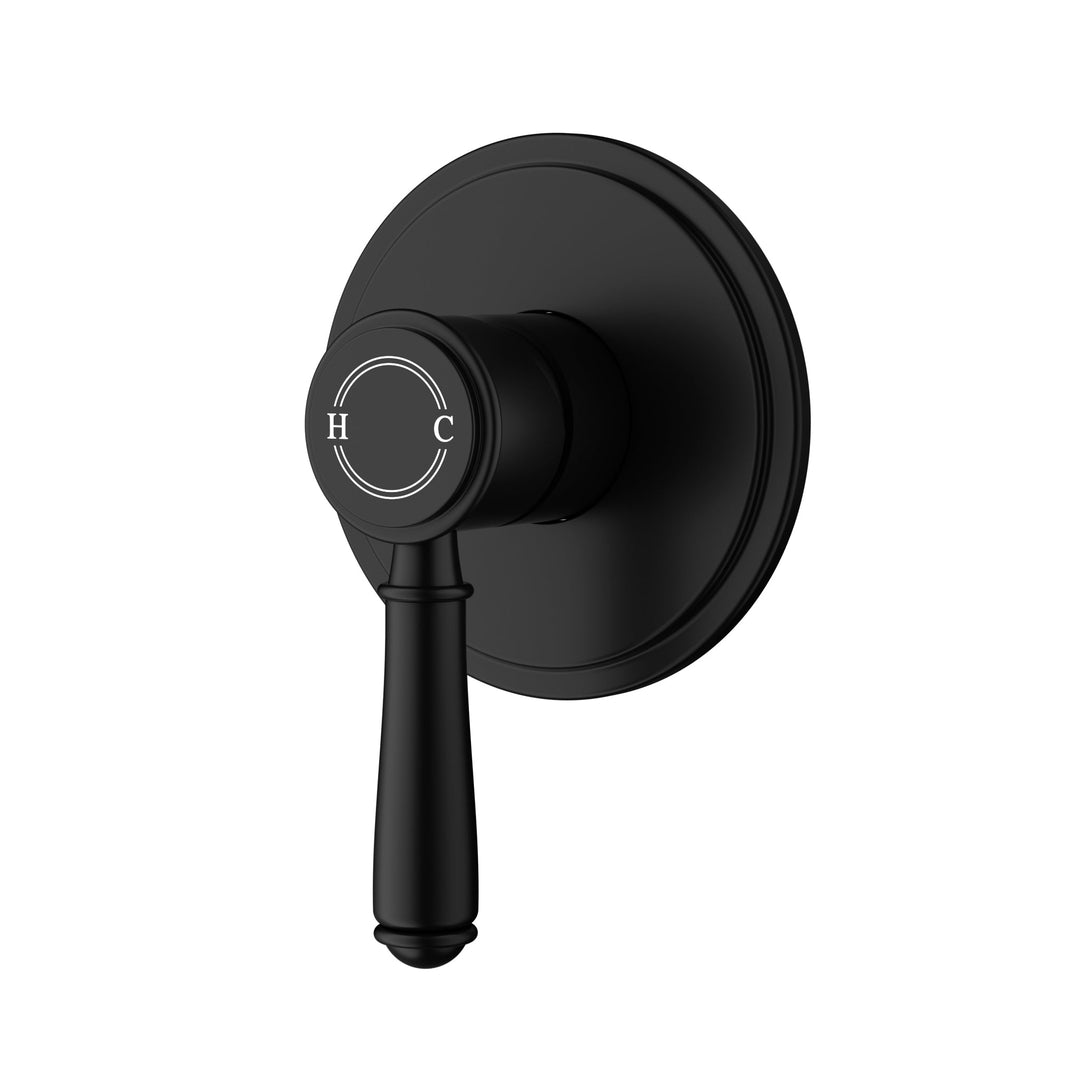 Clasico Wall Set With Ceramic Handle — Matte Black