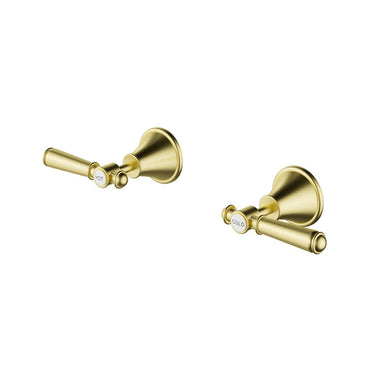 Clasico Wall Top Assemblies -Brushed Gold- Nuvio-PCK90NZ02-BG-Wall Mixer