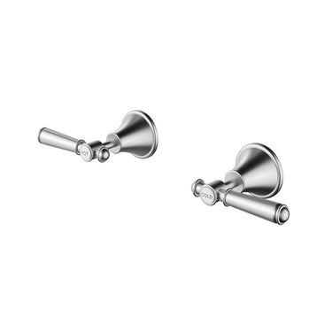 Clasico Wall Top Assemblies -Brushed Nickel- Nuvio-PCK90NZ02-BN-Wall Mixer