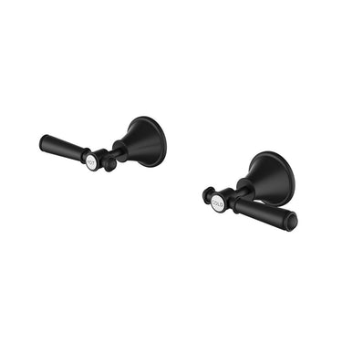 Clasico Wall Top Assemblies -Matte Black- Nuvio-PCK90NZ02-MB-Wall Mixer