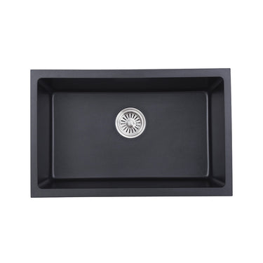 Cora Black Granite Sink 680mm - Nuvio - PGR6843 - MB - 