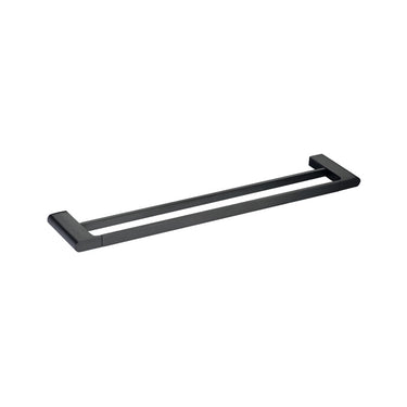 Cora Double Towel Rail - 800mm -Matte Black- Nuvio-5302-800-MB-Towel Rail