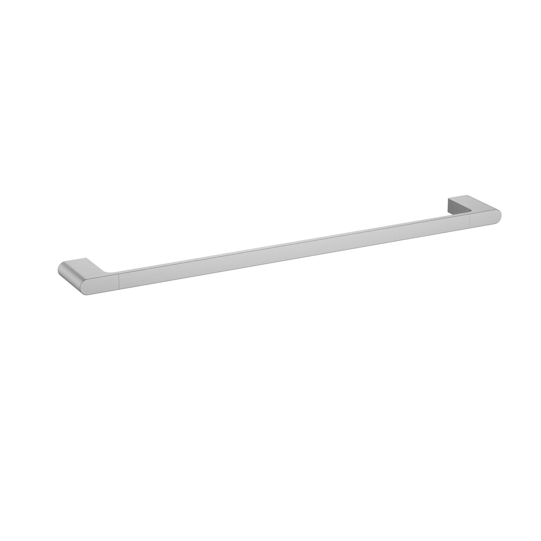 Cora Single Towel Rail — Brushed Nickel