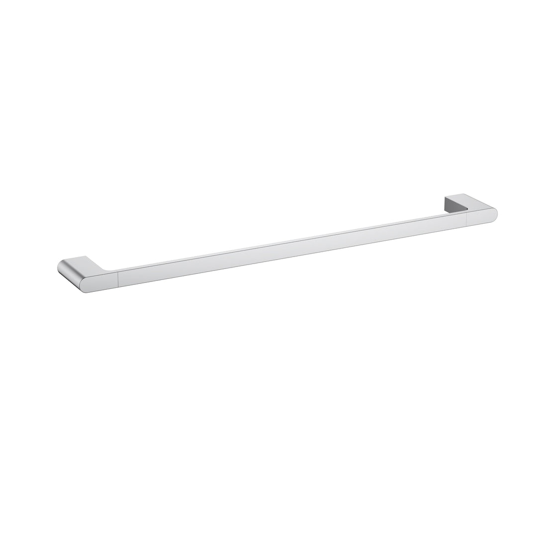 Cora Single Towel Rail — Chrome